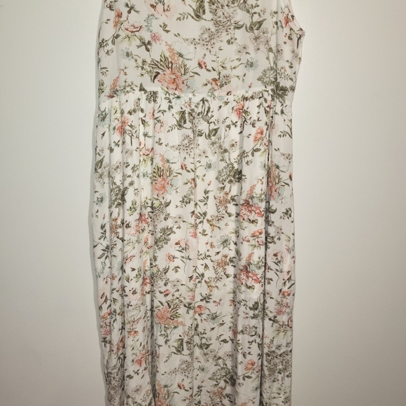 Frye Floral Easy Button Front Midi Dress XXL - Picture 9 of 13